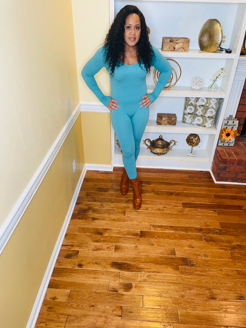 All She Needs - blue jumpsuit (sea blue)