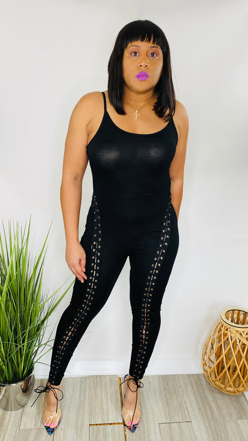 Showstopper - black jumpsuit