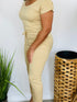 Gimme More - womens jumpsuit (toffee)