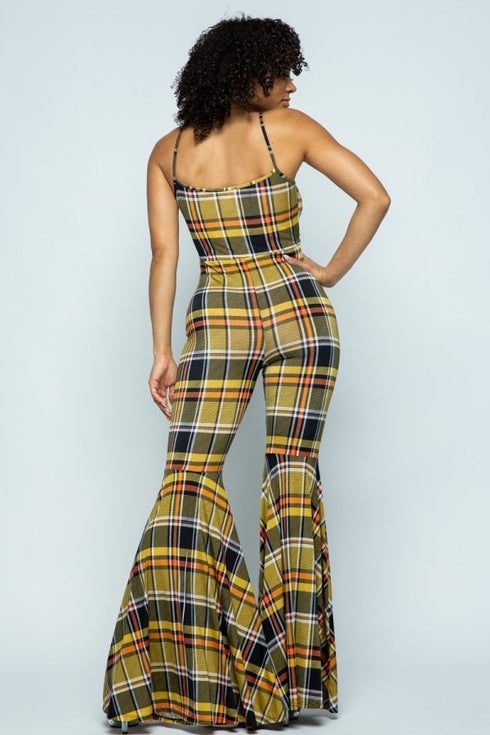 Plaid No Games | womens jumpsuit (plaid)