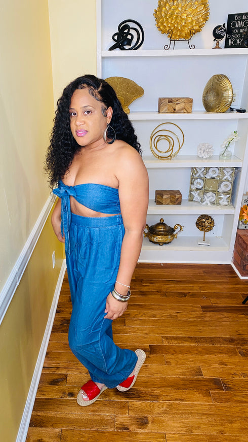 Denim set - (medium denim)