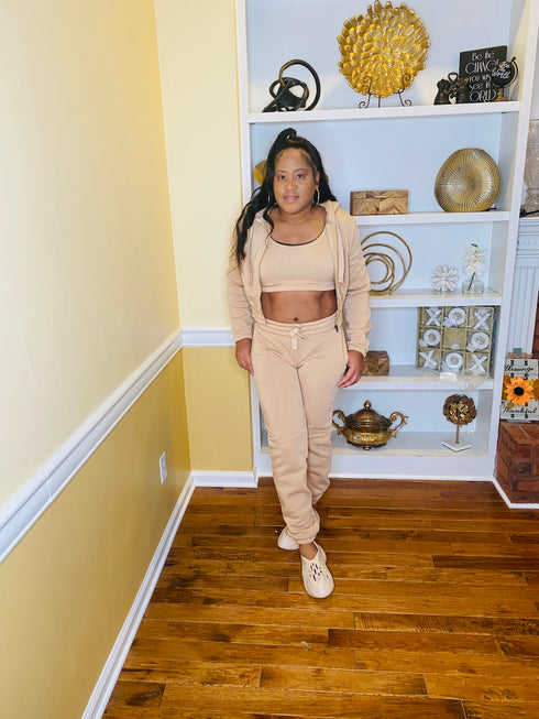 Weekend trip jogger set (taupe)