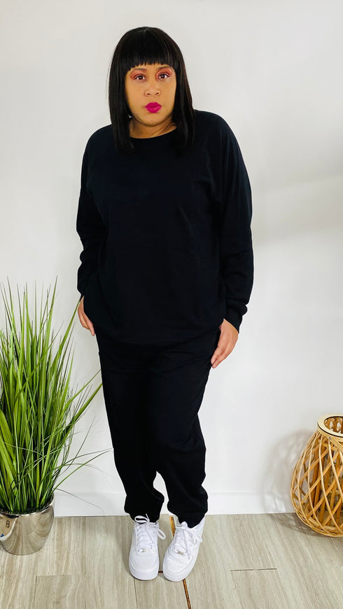 Lounge Day Plus | black tracksuit