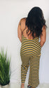 Full of Stripes | backless jumpsuit
