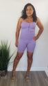 Apple of My Eye | lavender rib knit romper