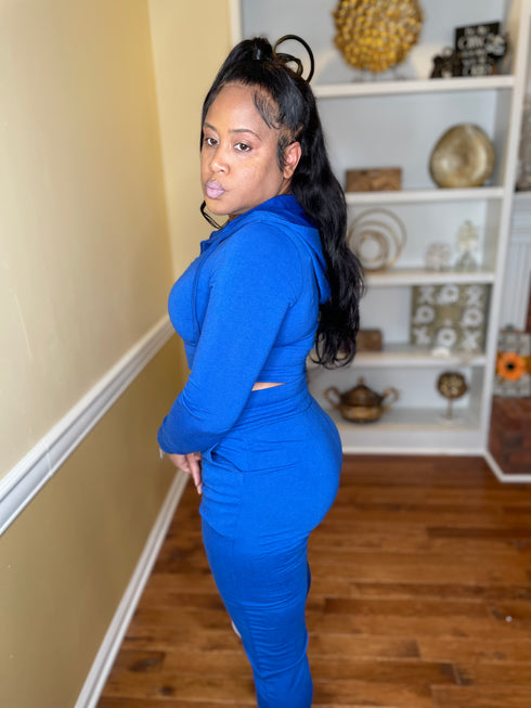 About time jogger set (royal blue)