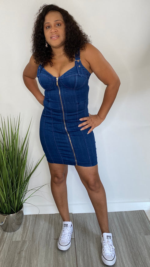 Denim Doll | body con dress