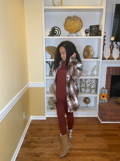 Oversized plaid Shacket