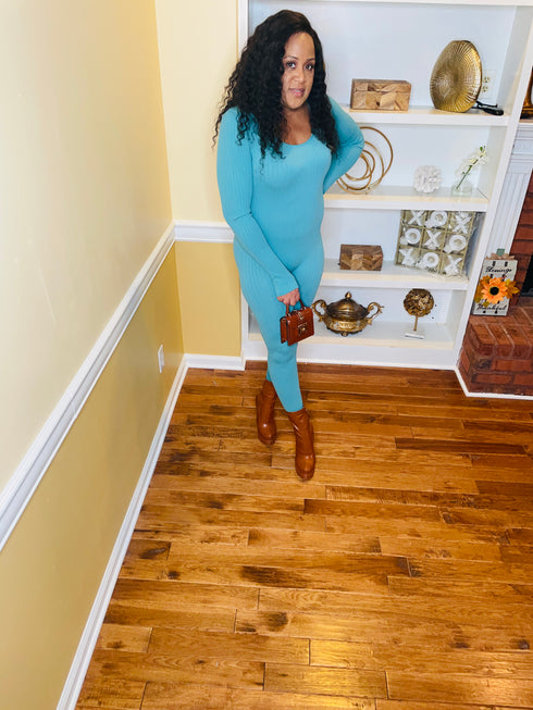 All She Needs - blue jumpsuit (sea blue)