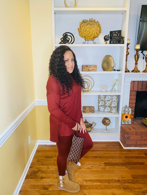 Everyday Essential two piece set (dark rust)