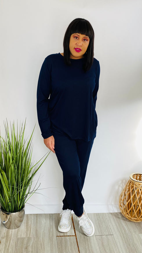 Casual Slay Plus - blue tracksuit