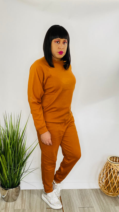 Lounge Day | sweatsuit set (Almond)