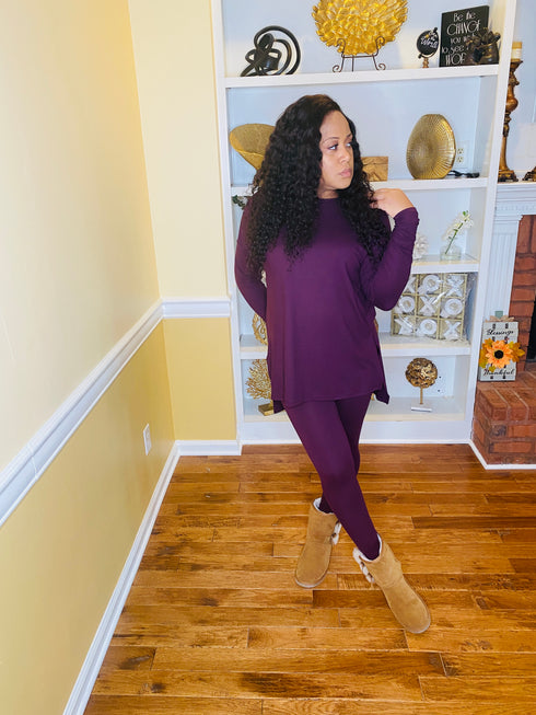 Everyday Essential legging set (eggplant)