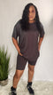 Perfect Lounge |biker shorts outfit -charcoal