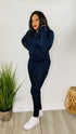 Sporty Babe - 2 piece track set (Navy)