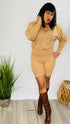 Take Control - long sleeve romper (Mocha)