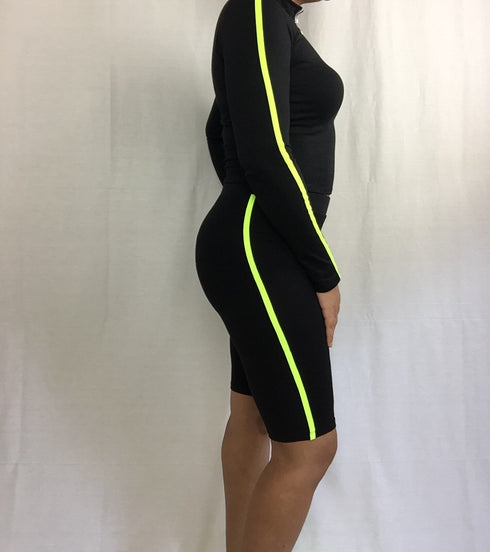 Out of line | two piece biker short set